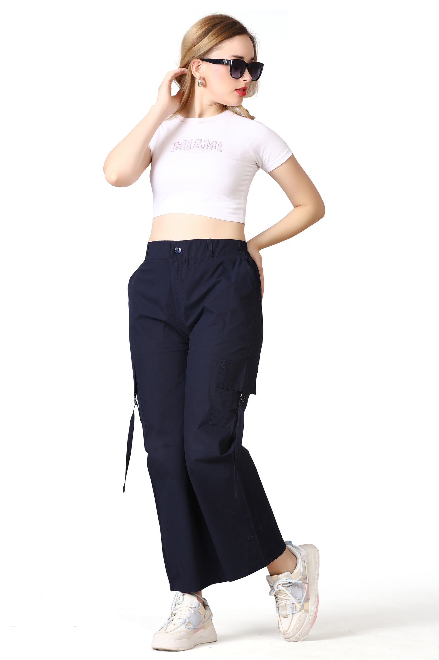 6 Pockets Cargo Pant (Navy Blue)
