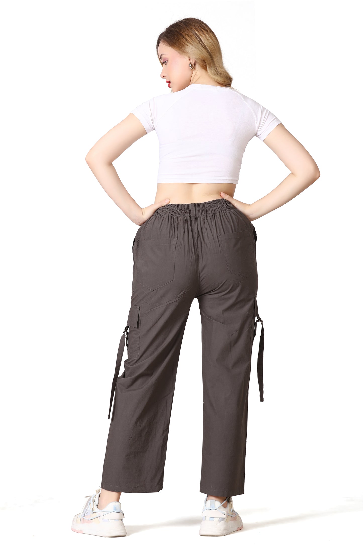 6 Pockets Cargo Pant (Brown Grey)