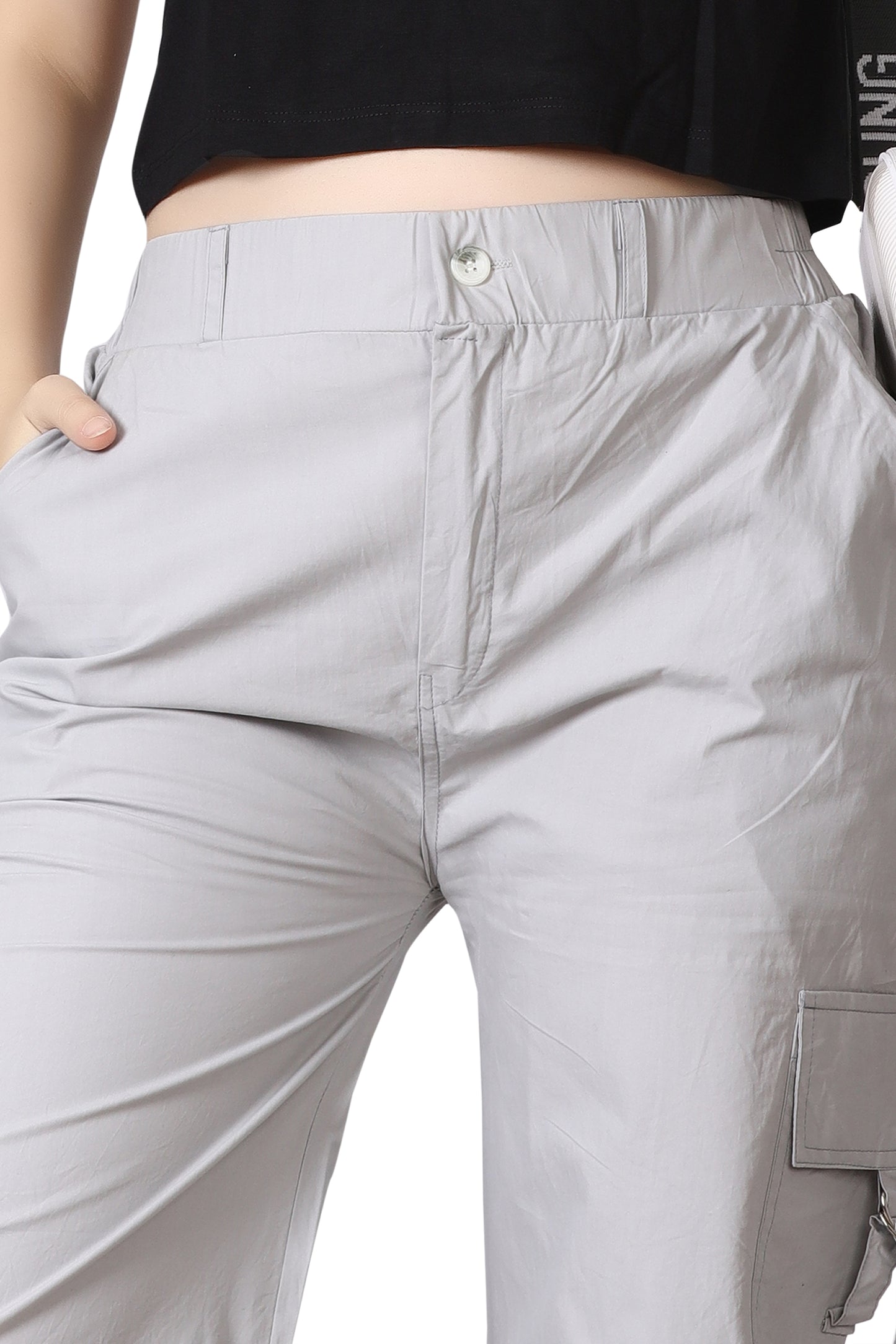 6 Pockets Cargo Pant (Silver)