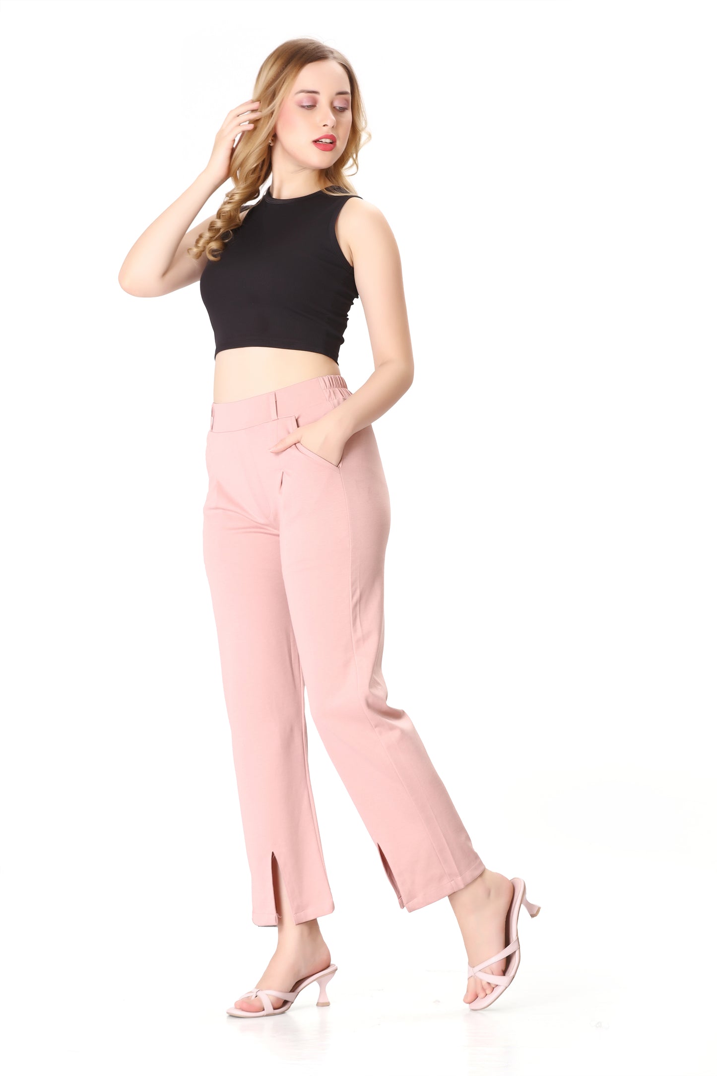 Soft Flex Pant ( Pink Color )