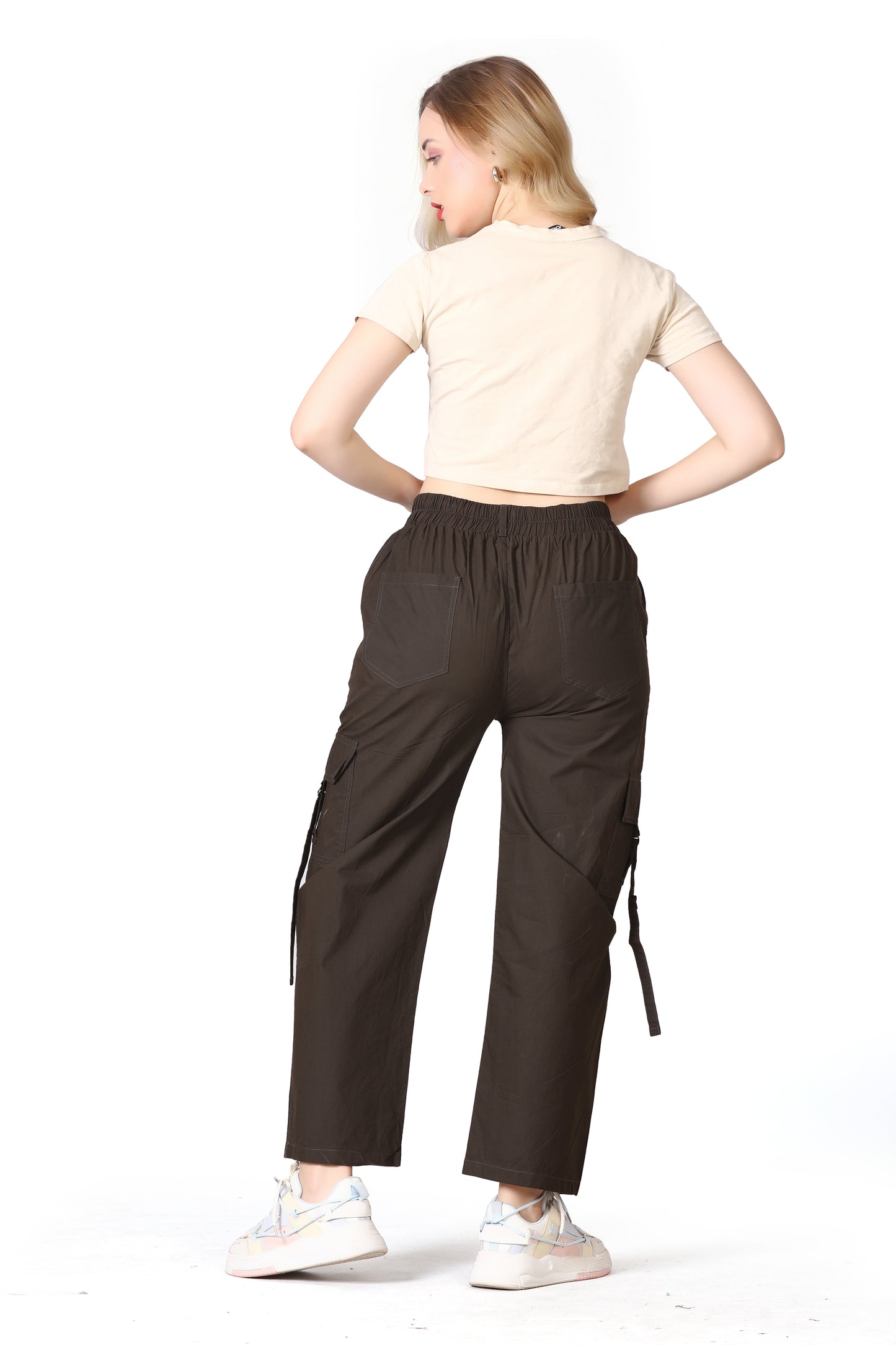 6 Pockets Cargo Pant (Dark Brown)