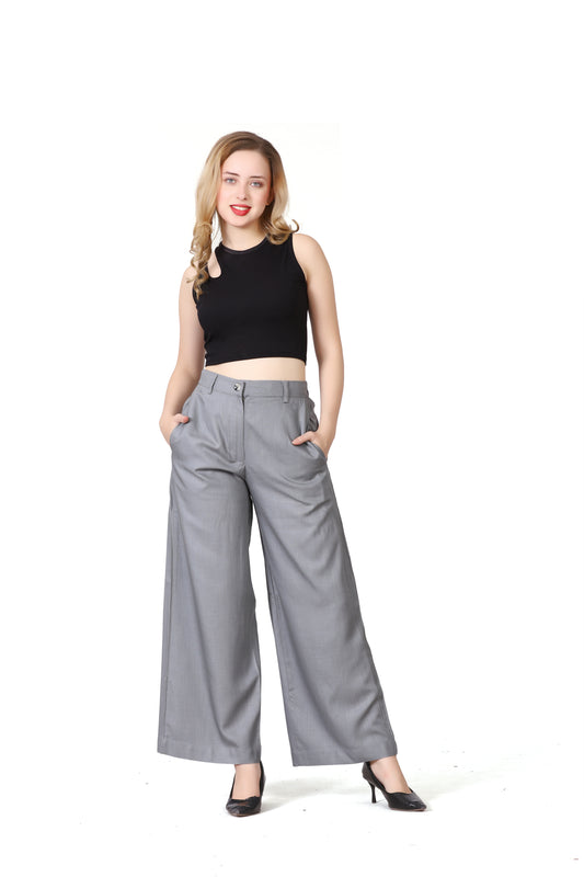 Baggy Style Korean Pant in Grey