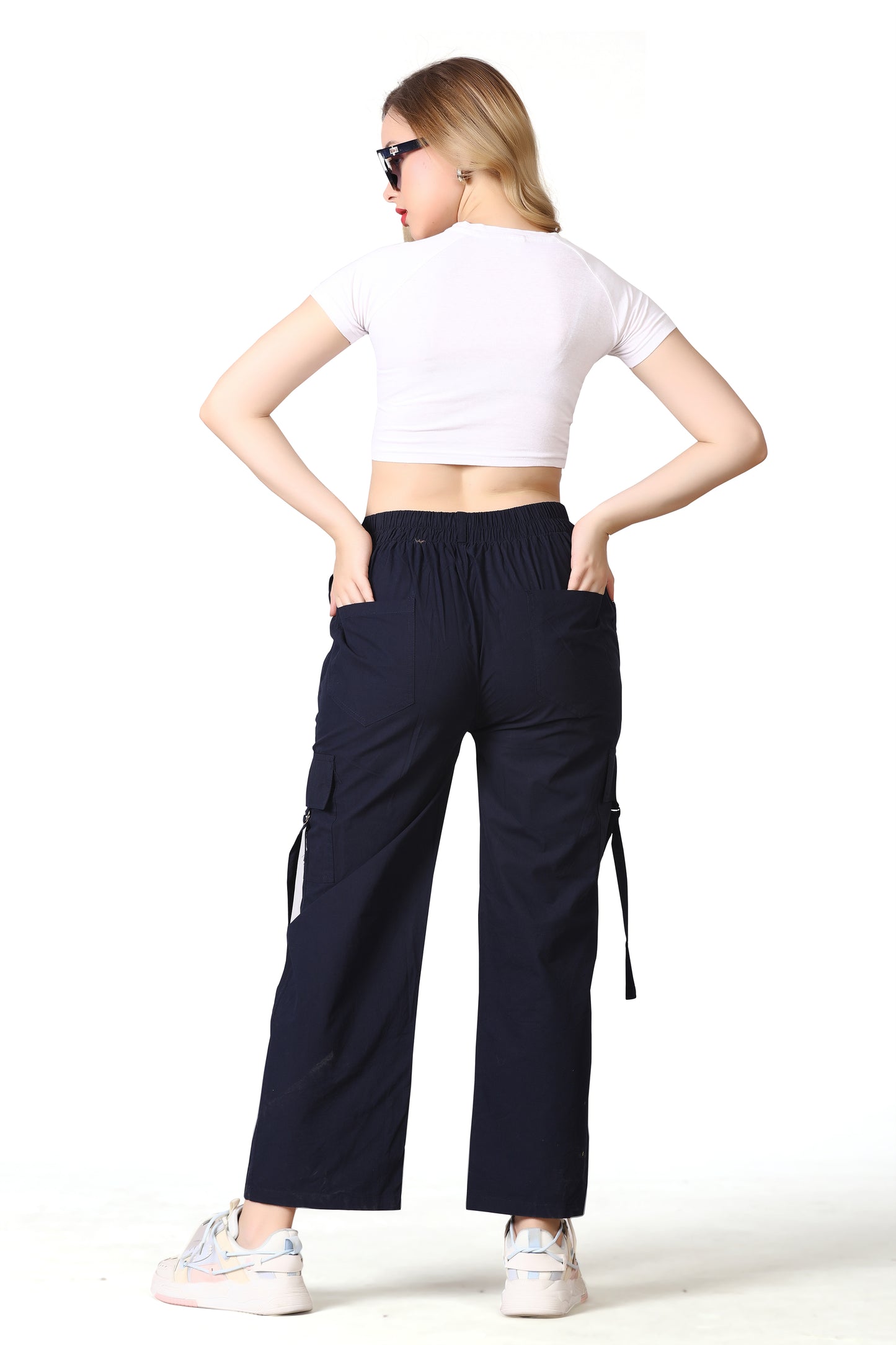 6 Pockets Cargo Pant (Navy Blue)
