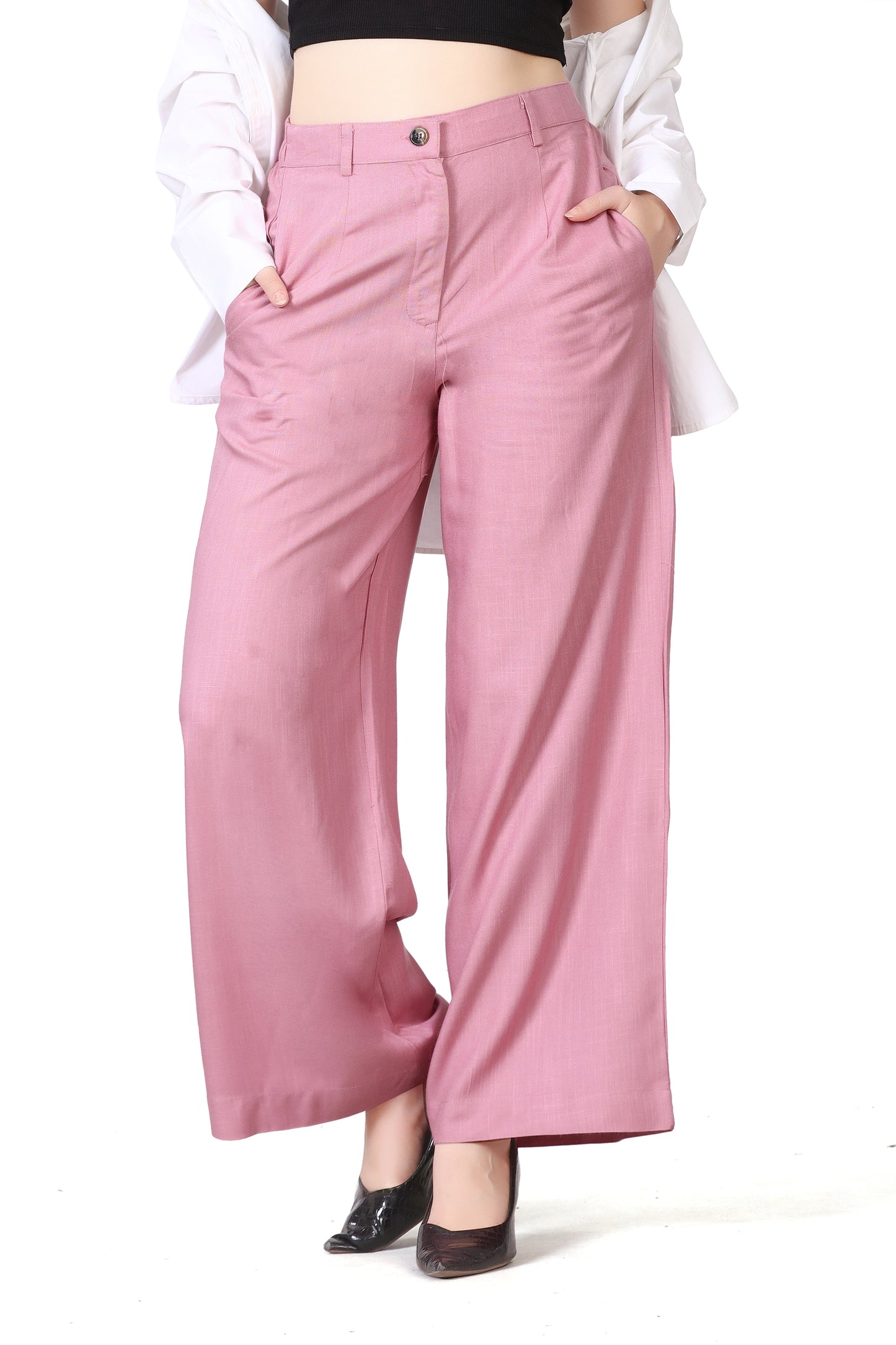 Baggy Style Korean Pant in Pink Color