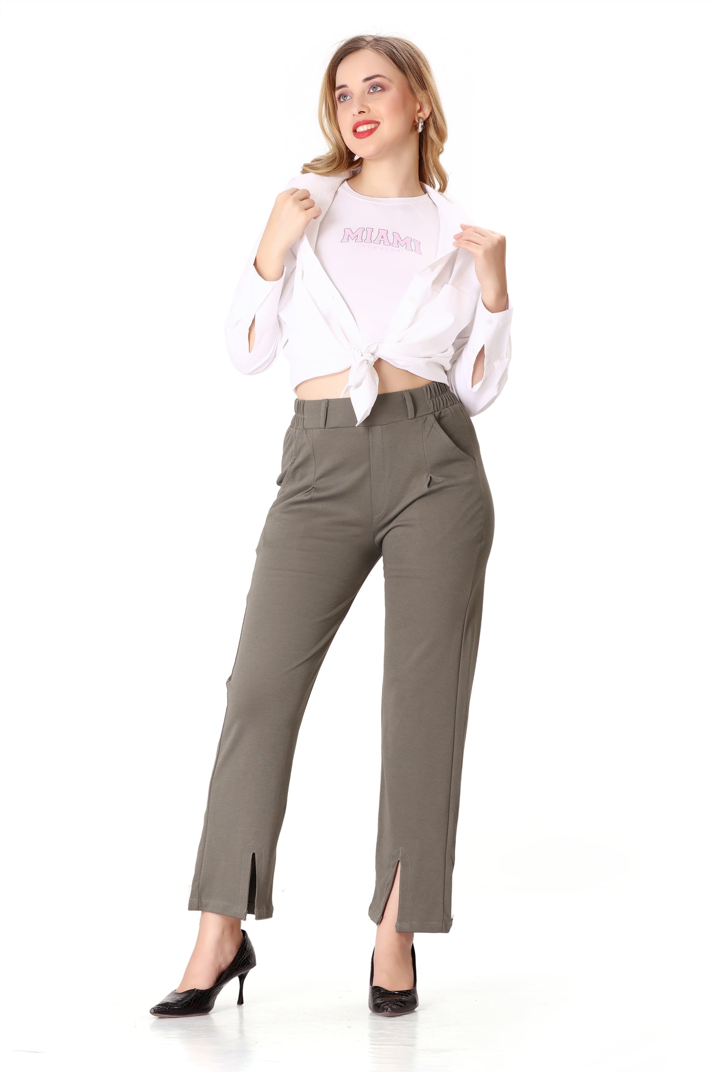 Soft Flex Pant ( Stone Brown Color )