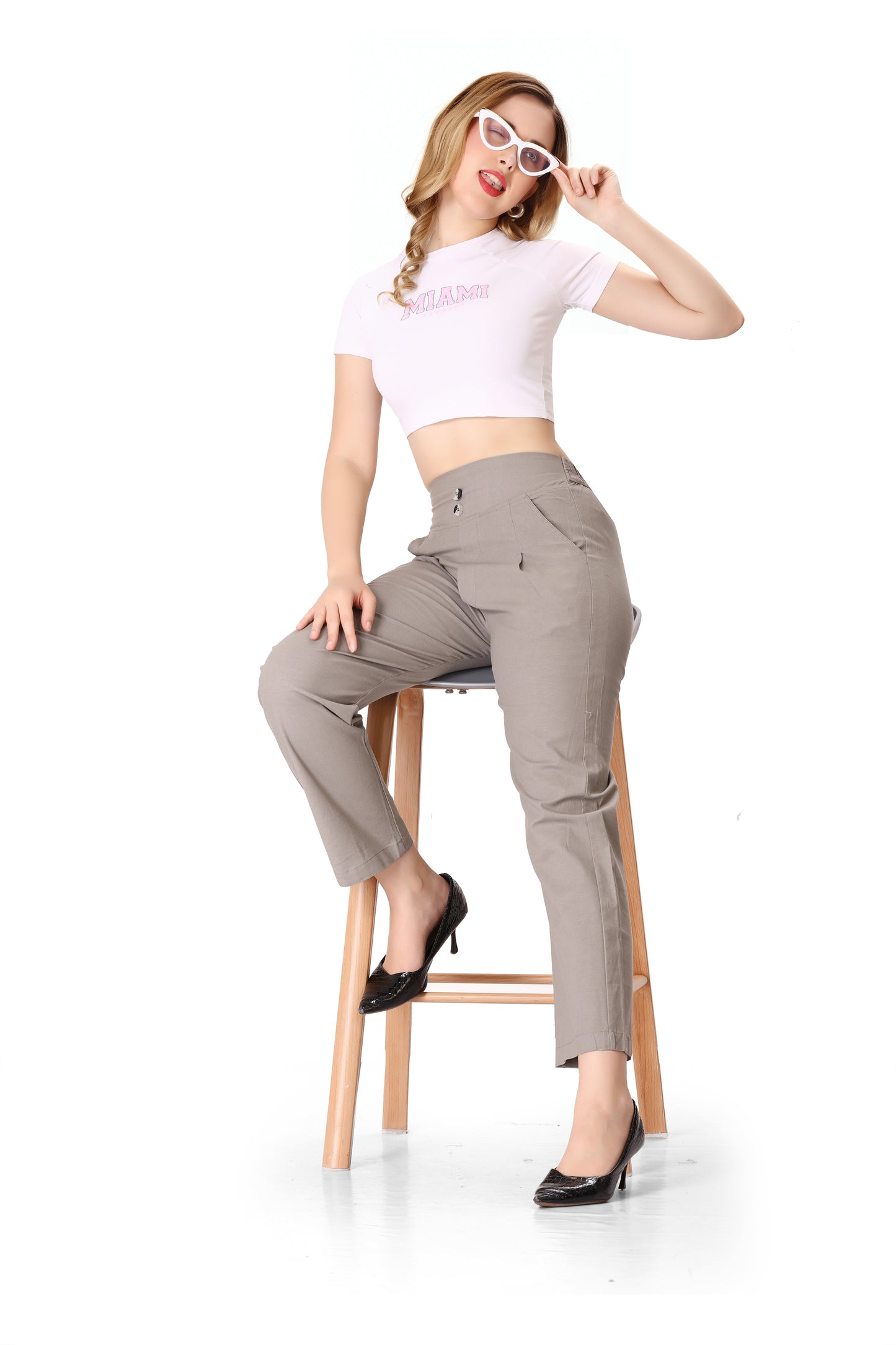 Formal Pant in Taupe Color