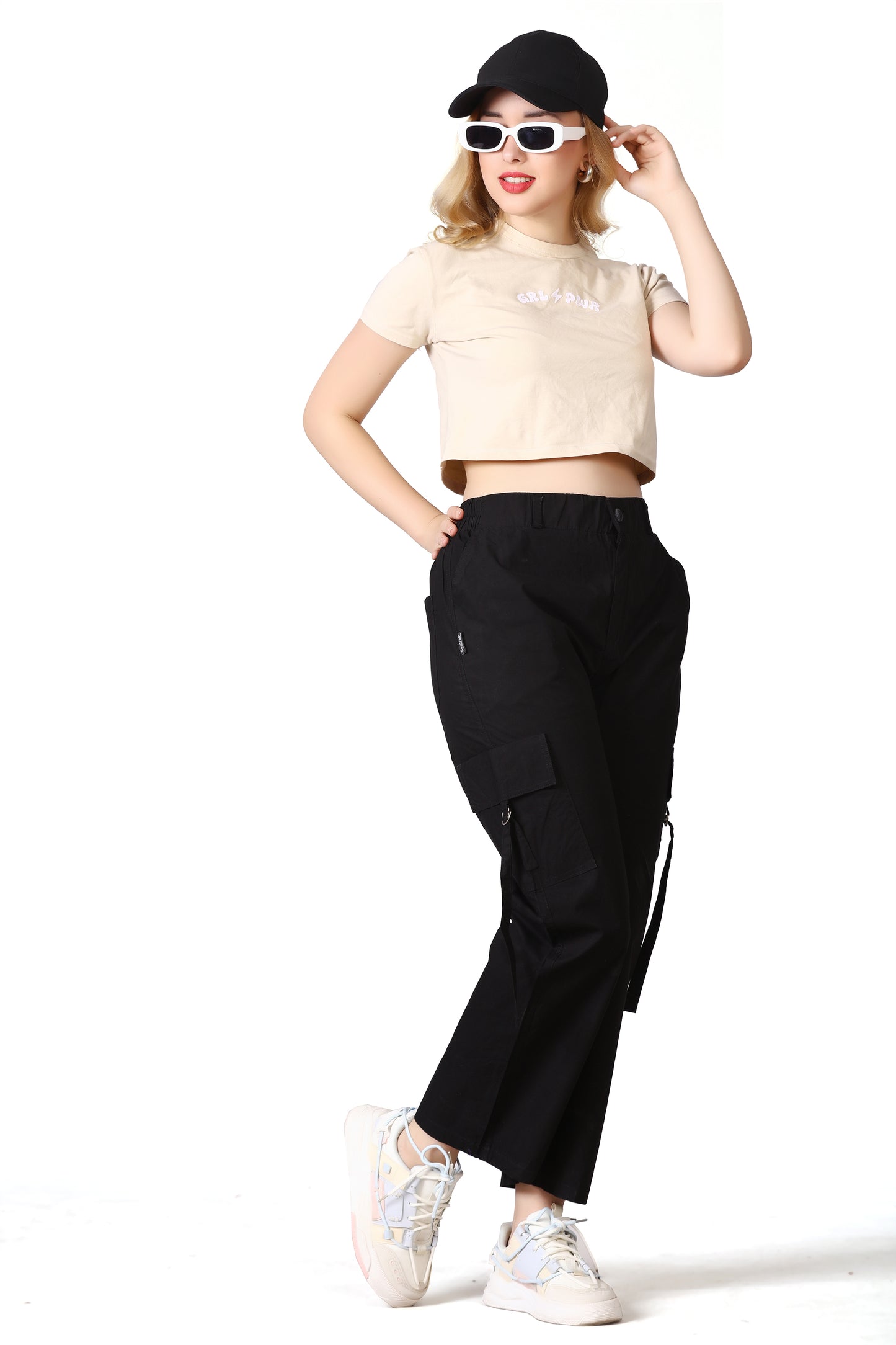 6 Pockets Cargo Pant (Black)