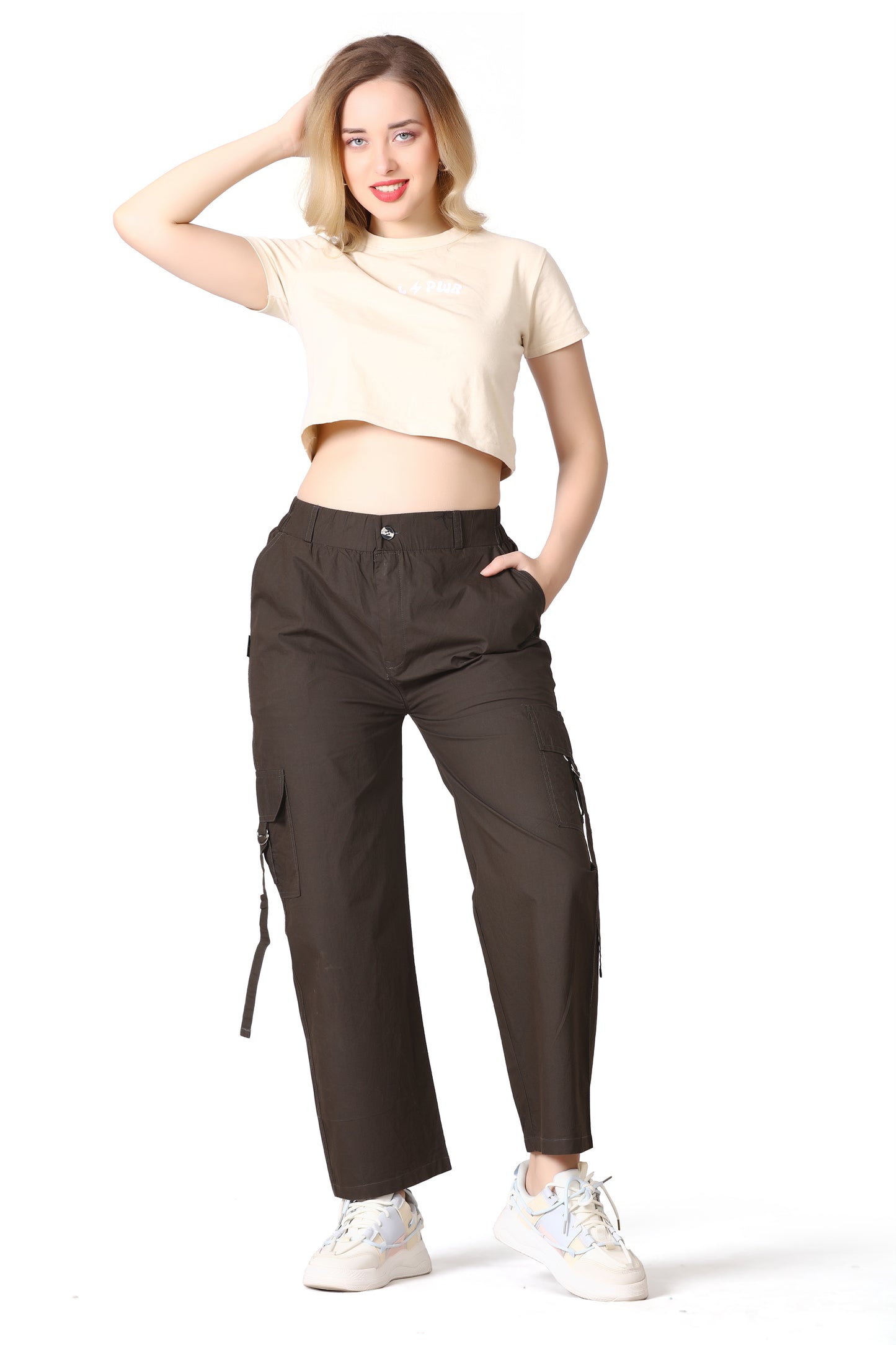 6 Pockets Cargo Pant (Dark Brown)