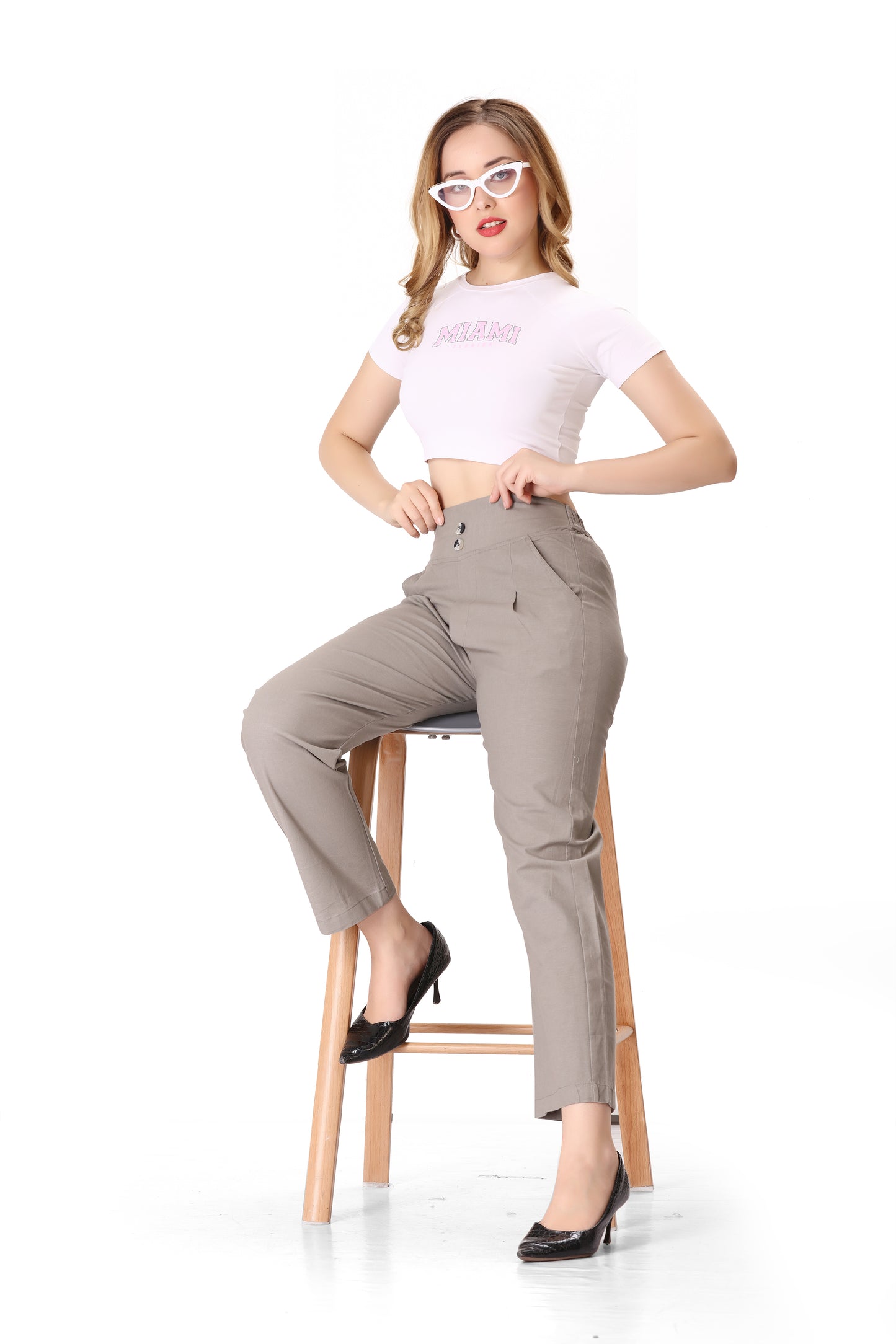 Formal Pant in Taupe Color
