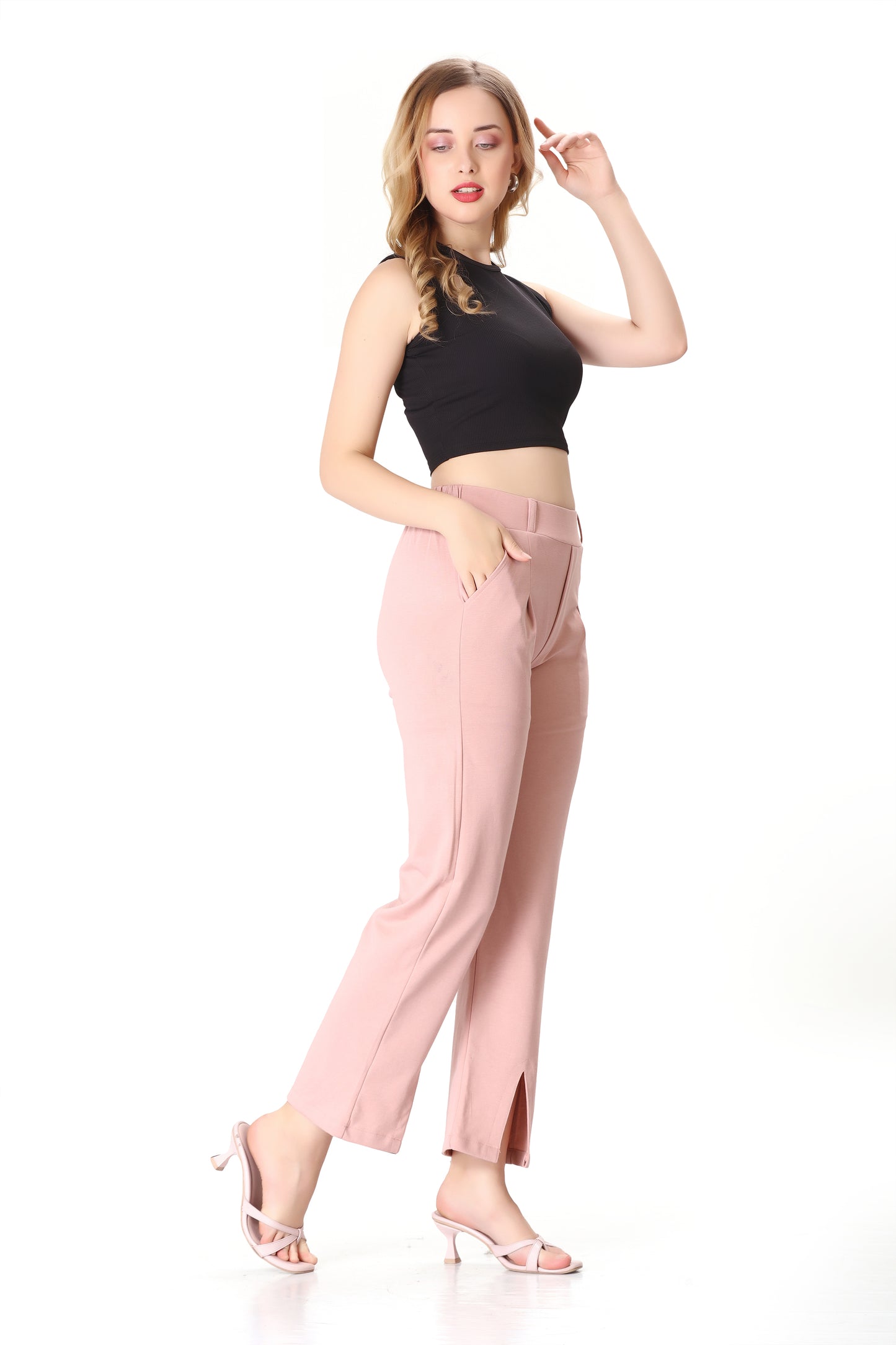 Soft Flex Pant ( Pink Color )