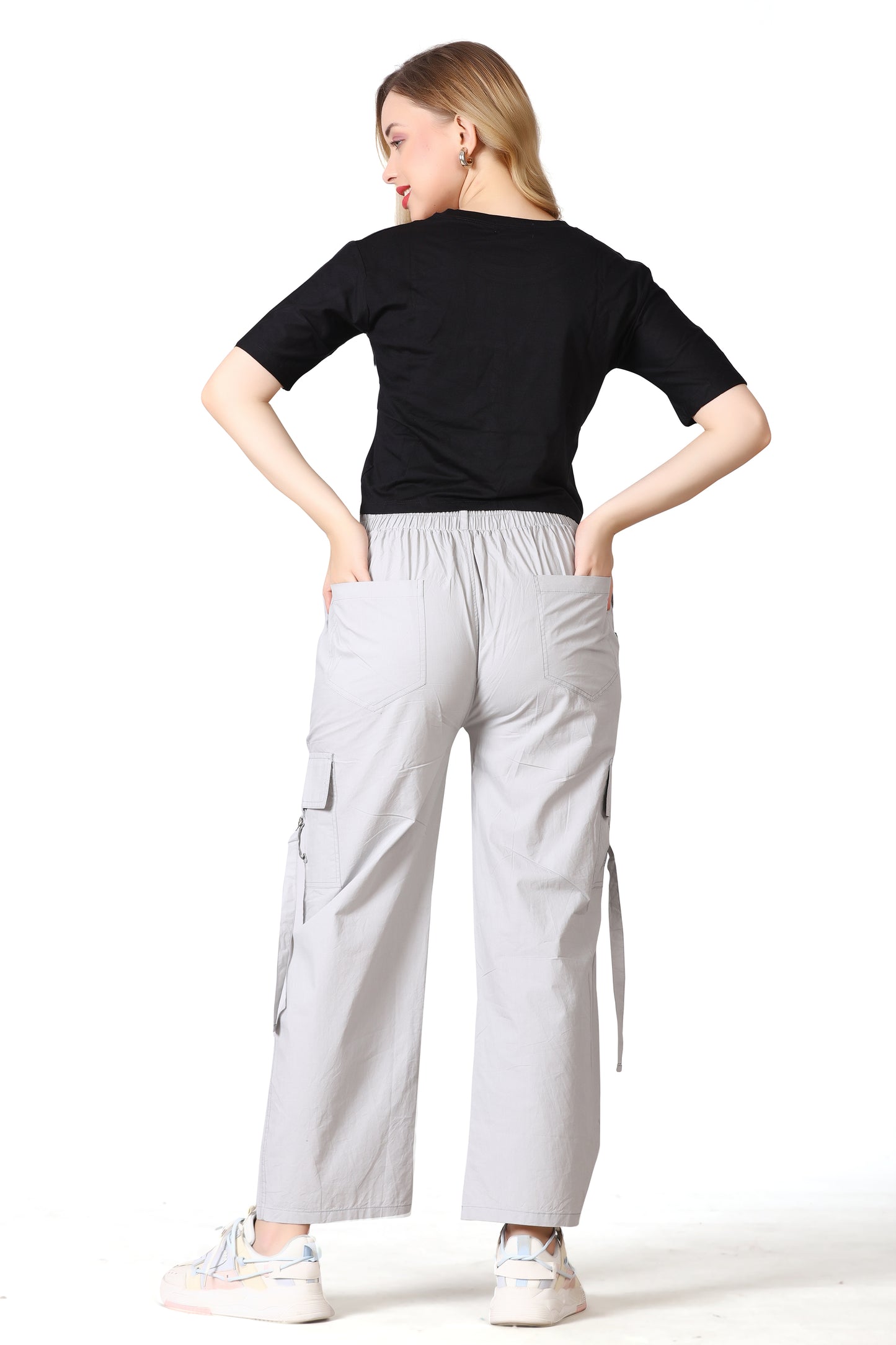 6 Pockets Cargo Pant (Silver)