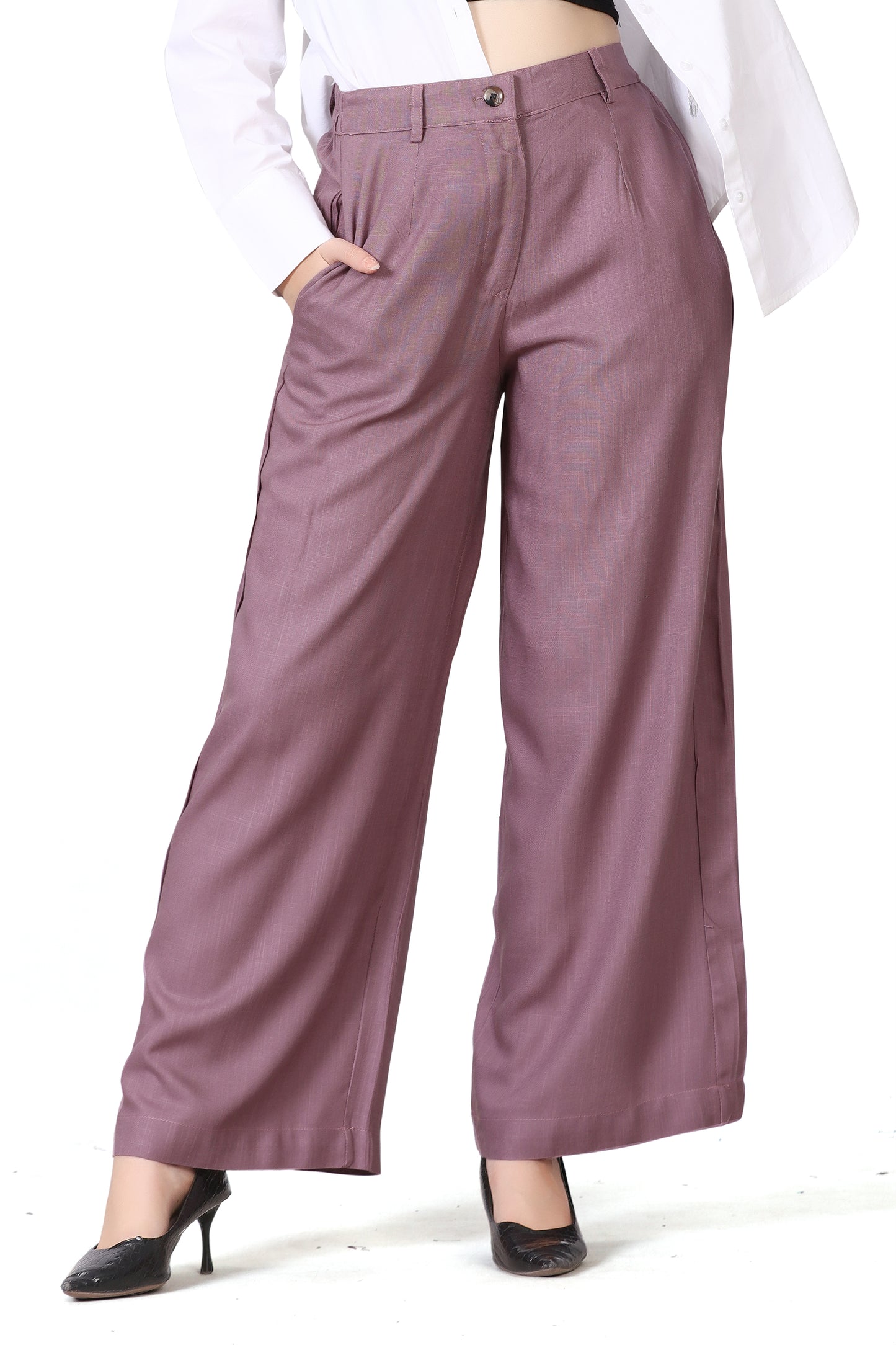 Baggy Style Korean Pant in Wine
