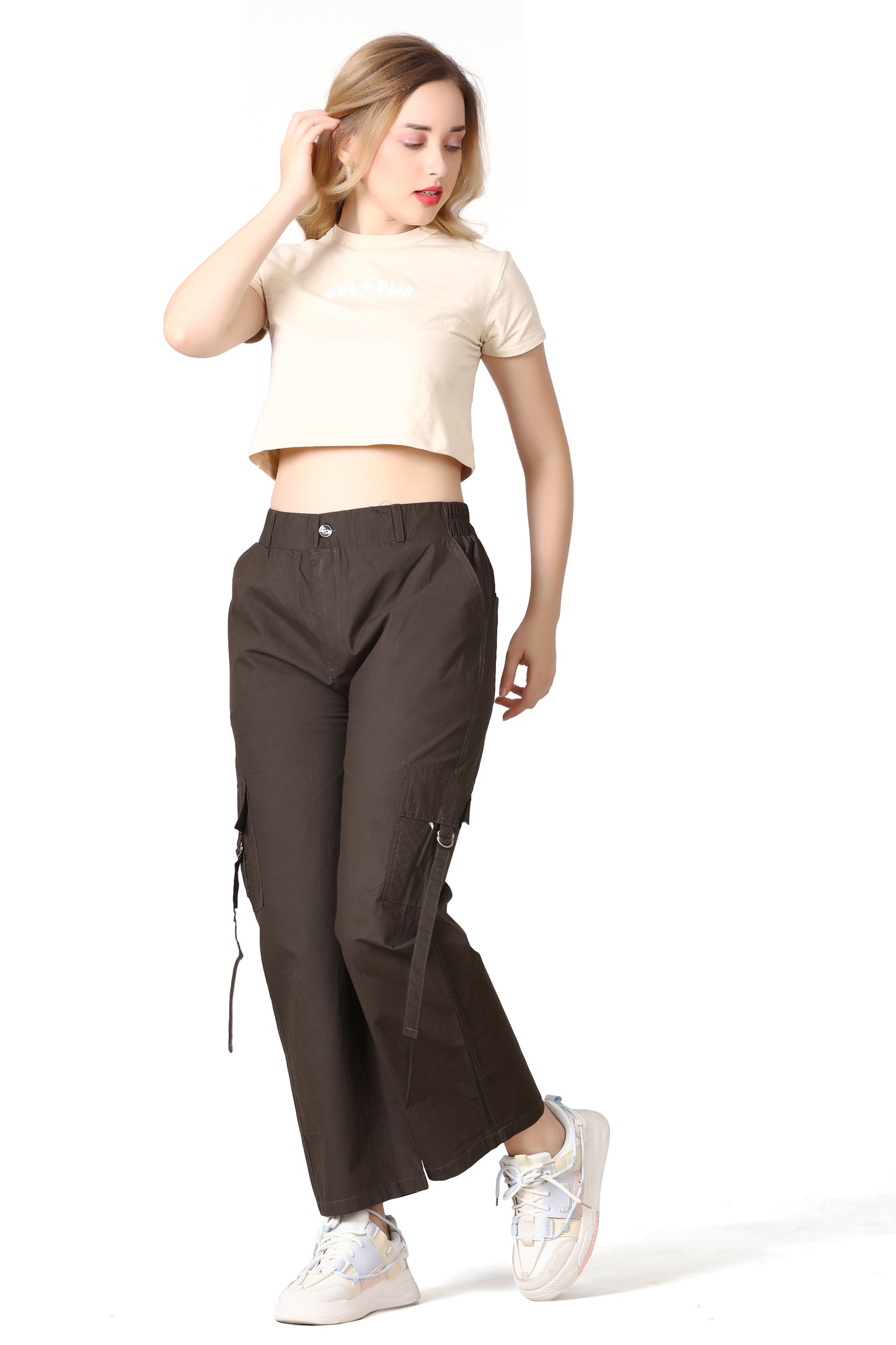 6 Pockets Cargo Pant (Dark Brown)