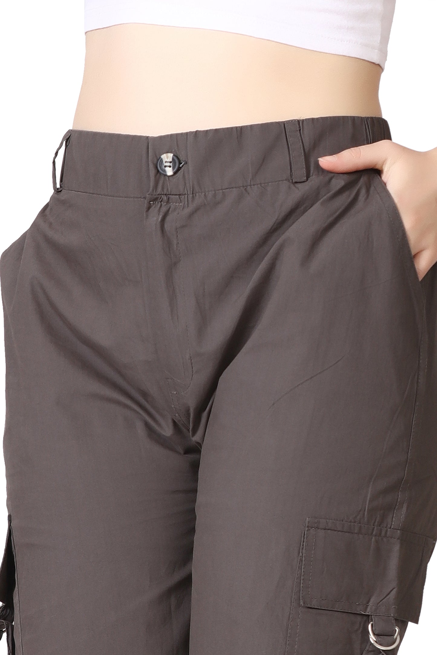 6 Pockets Cargo Pant (Brown Grey)