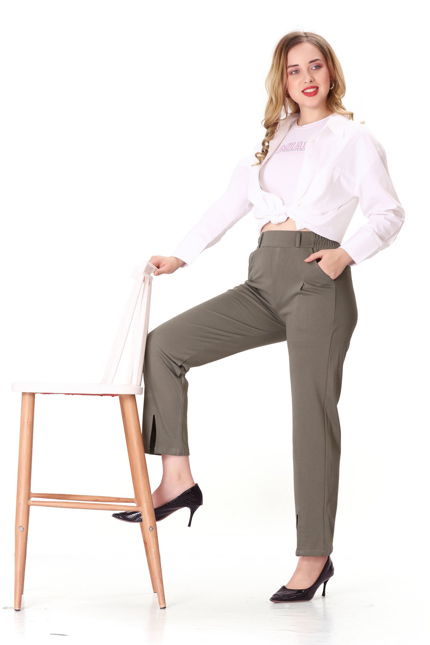 Soft Flex Pant ( Stone Brown Color )