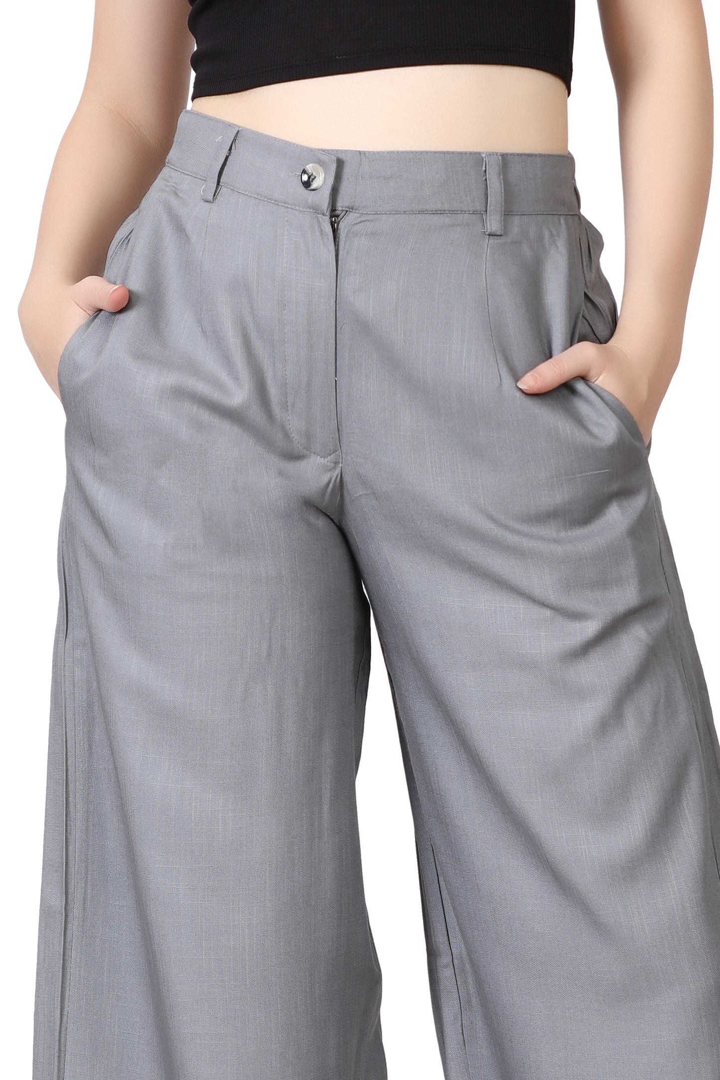 Baggy Style Korean Pant in Grey