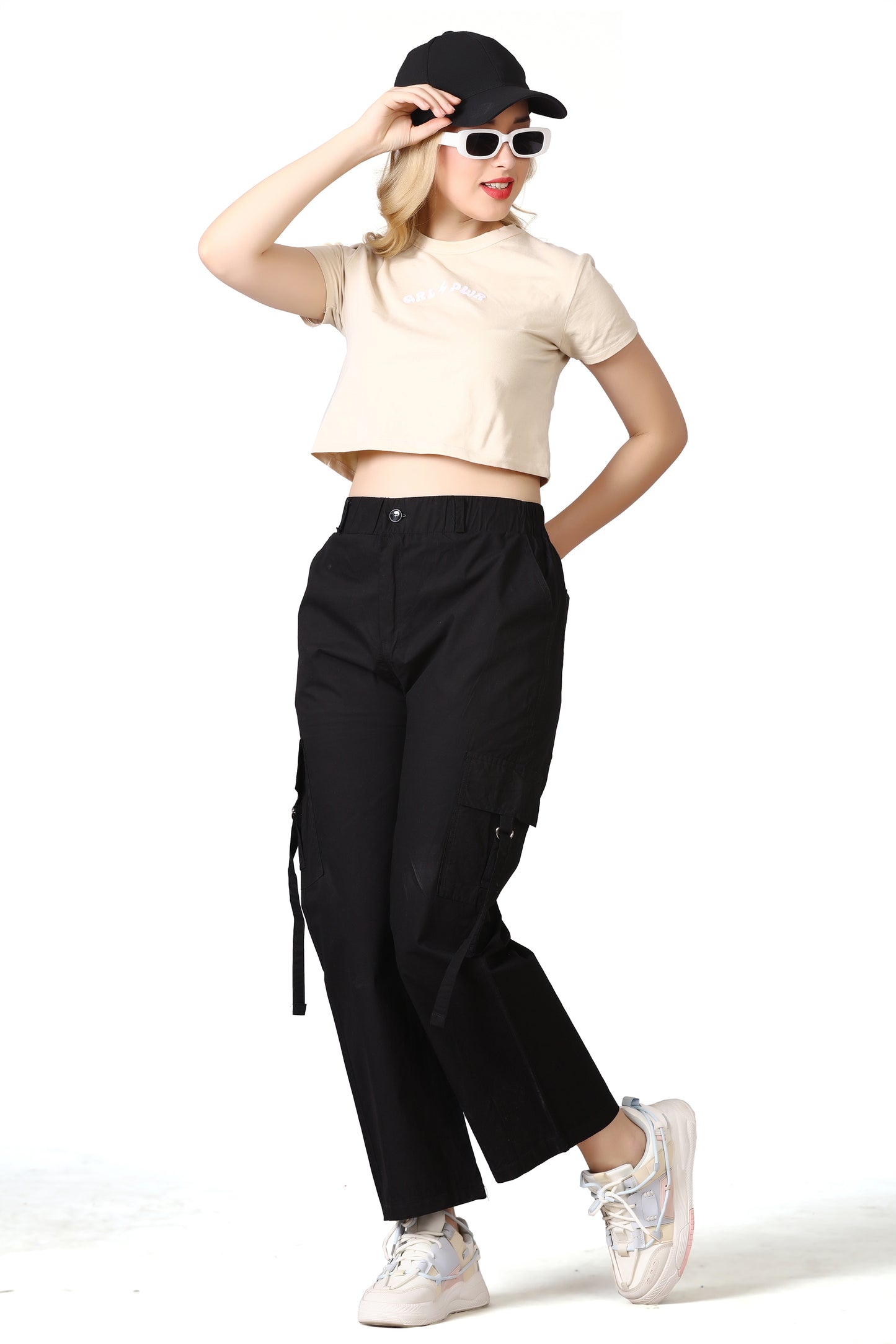 6 Pockets Cargo Pant (Black)