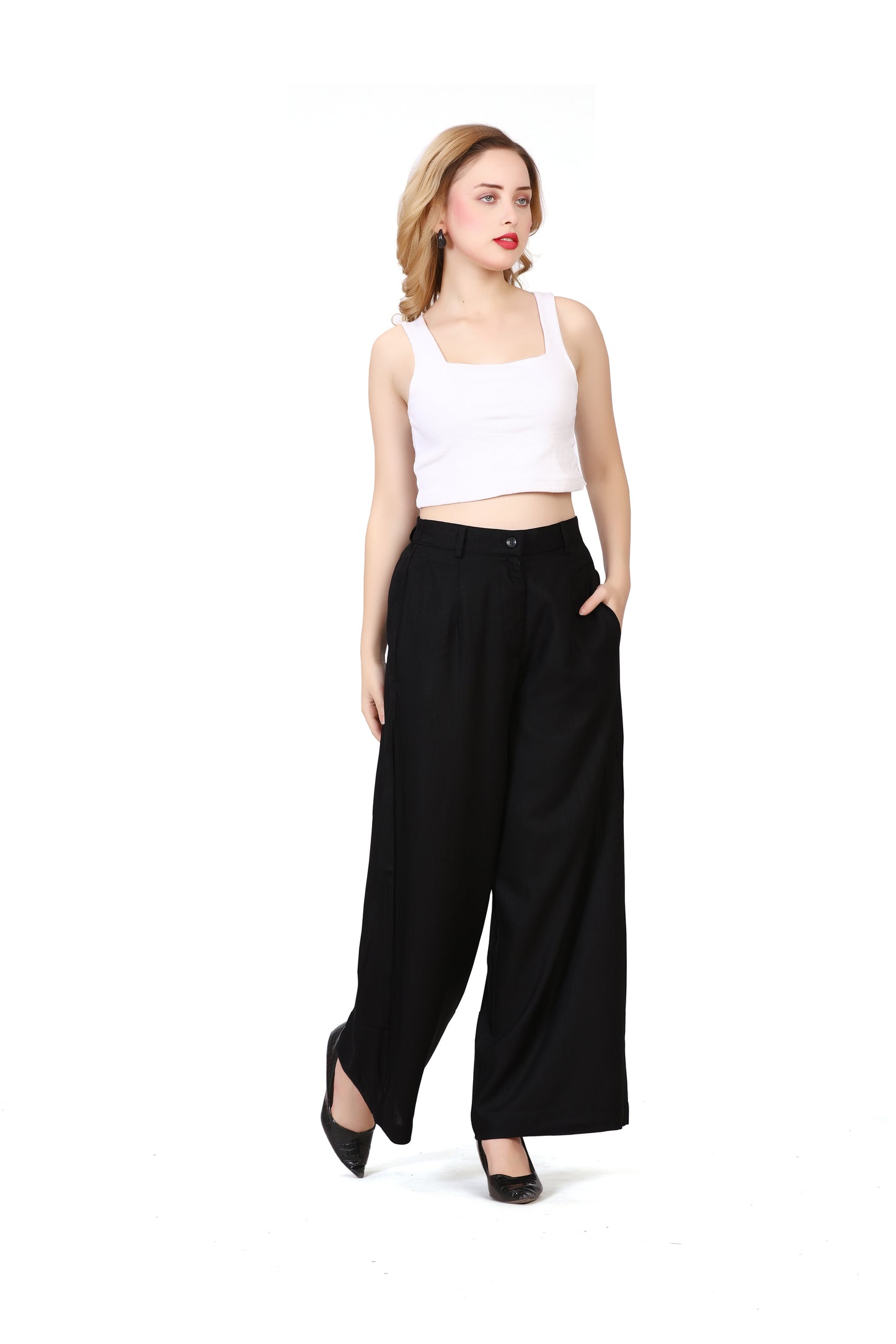 Baggy Style Korean Pant in Black Color