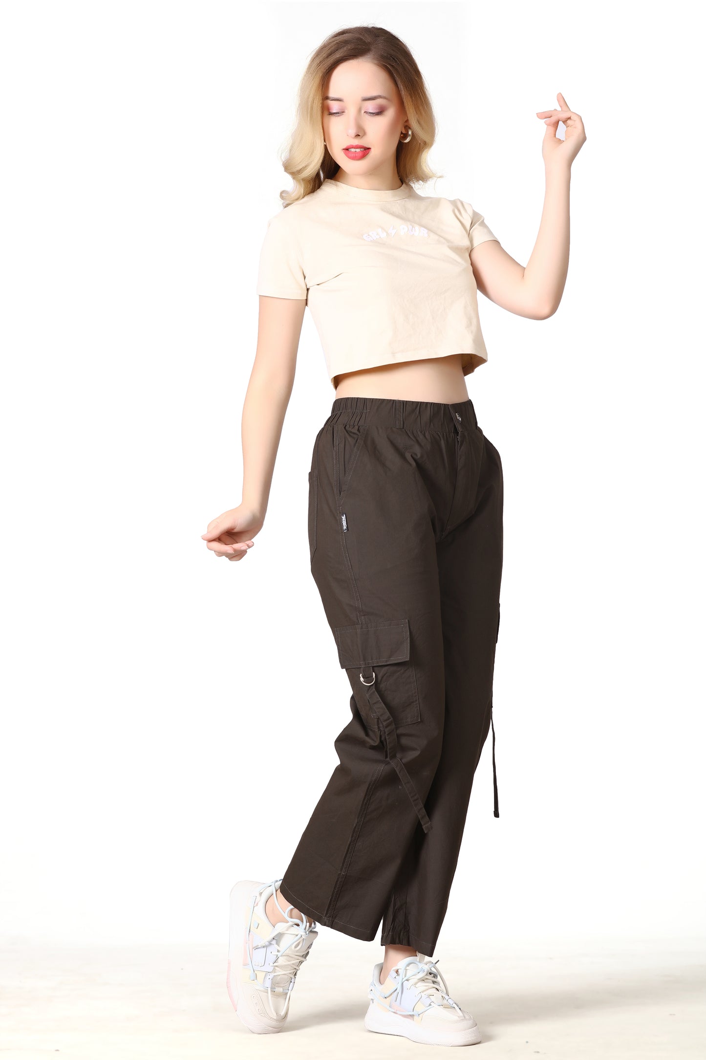 6 Pockets Cargo Pant (Dark Brown)